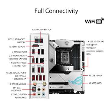 ASUS ROG Maximus Z690 Formula ATX Motherboard with Water Cooling, WiFi 6E, PCIe 5.0, DDR5, Thunderbo...