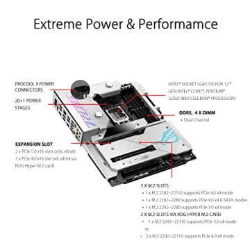 ASUS ROG Maximus Z690 Formula ATX Motherboard with Water Cooling, WiFi 6E, PCIe 5.0, DDR5, Thunderbolt 4 - For Intel 12th Gen CPU