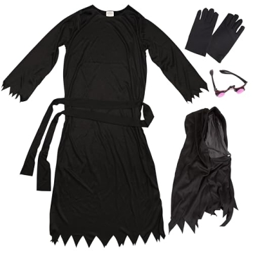 Youth Grim Reaper Costume - Creepy Halloween Outfit for Kids