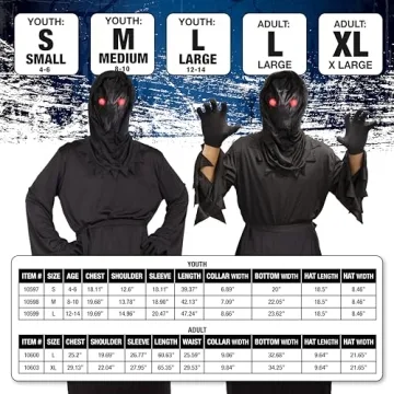 Youth Grim Reaper Costume - Creepy Halloween Outfit for Kids