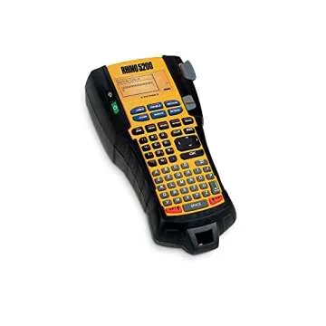DYMO 1756589 Rhino 5200 Industrial Label Maker Kit, 5 Lines, 4 9/10w x 9 1/5d x 2 1/2h