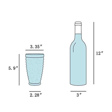 Premium G Hobnail Highball Glasses Set | 6 Pcs