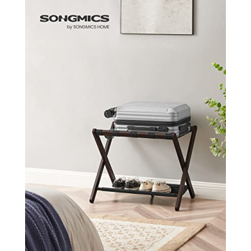 SONGMICS Luggage Rack Stylish and Durable Suitcase Stand