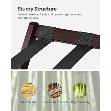 SONGMICS Luggage Rack Stylish and Durable Suitcase Stand