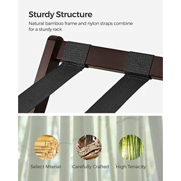 SONGMICS Luggage Rack Stylish and Durable Suitcase Stand