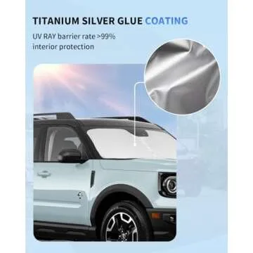Ultimate Windshield Shade for Ford Bronco Sport 2021-2025