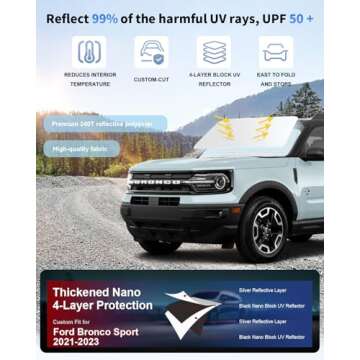 Ultimate Windshield Shade for Ford Bronco Sport 2021-2025