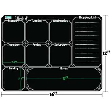 Everase Re-Stic Dry Erase Peel & Stick Weekly Planner