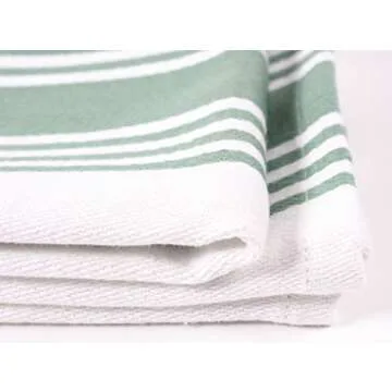 KAF Home Kitchen Towels, Set of 4 Absorbent, Durable and Soft Towels | Perfect for Kitchen Messes and Drying Dishes, 18 x 28 – Inches, Sage