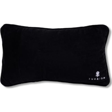 FURBISH Handmade Needlepoint Decorative Pillow - 9" x 15"