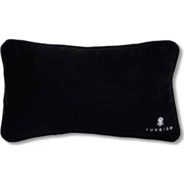 FURBISH Handmade Needlepoint Decorative Pillow - 9" x 15"