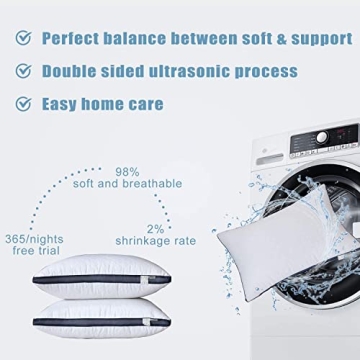 Meoflaw Luxury Pillows for Comfort & Style, 2-Pack