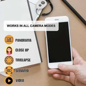 CamKix Camera Shutter Remote Control with Bluetooth Wireless Technology - Create Amazing Photos and Videos Hands-Free - Works with Most Smartphones and Tablets (iOS and Android)