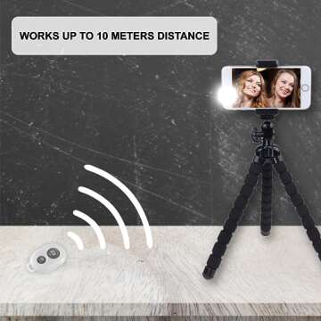 CamKix Camera Shutter Remote Control with Bluetooth Wireless Technology - Create Amazing Photos and Videos Hands-Free - Works with Most Smartphones and Tablets (iOS and Android)