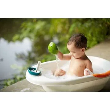 PlanToys Fountain Bowl Set for Bath and Water Play Toy (5714) | Sustainably Made from Rubberwood and...