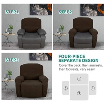 YEMYHOM Stretch Recliner Slipcover Perfect Fit & Protection