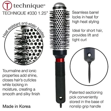 Cricket 1.25 Inch Thermal Hair Brush for Styling