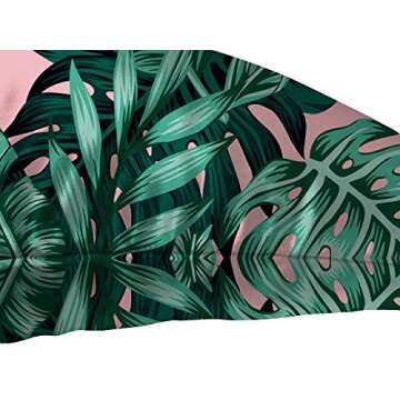 HGOD Banana Leaf Pillow Case - 18x18 Satin Cushion Cover