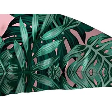 HGOD Banana Leaf Pillow Case - 18x18 Satin Cushion Cover