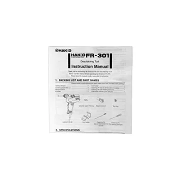 Hakko FR301-03/P Portable Desoldering Tool with Precision Control