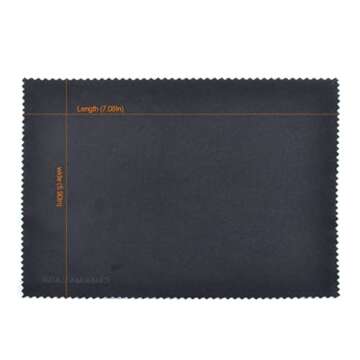 6Pcs Microfiber Cleaning Cloths Eyeglasses Cleaning Cloth for Glasses, Camera Lens, Smartphones and Tablets