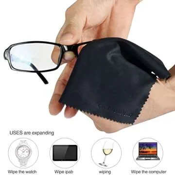6Pcs Microfiber Cloths for Eyeglasses and Electronics