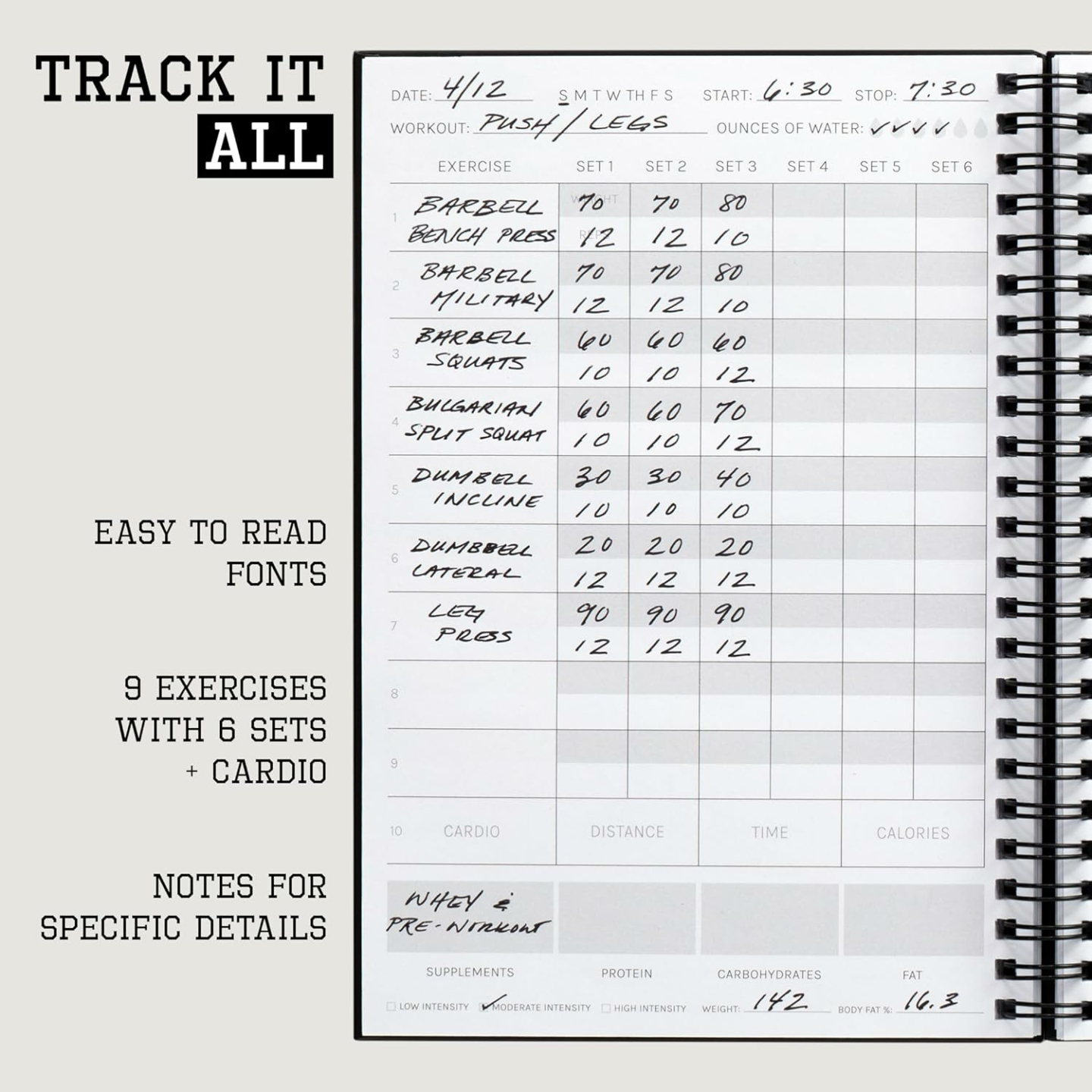 Fitness Journal: Track Gym Goals & Progress Today