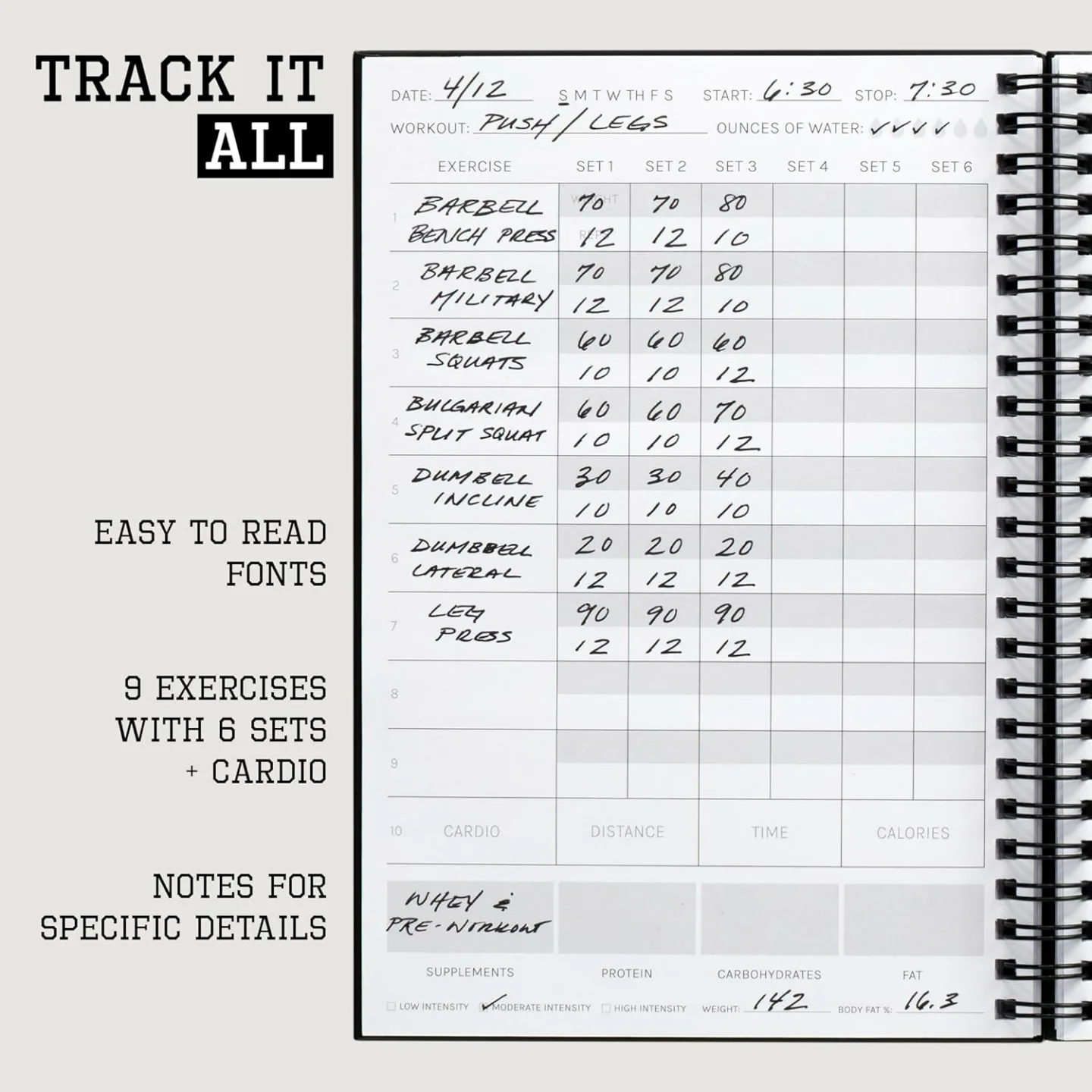 Fitness Journal: Track Gym Goals & Progress Today