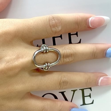 Elegant Jude Jewelers Stainless Steel Statement Ring