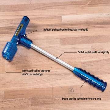 Frankford Arsenal Quick-N-EZ Impact Bullet Puller - Stuck Case Remover for Ammo Reloading with Interchangeable Collets