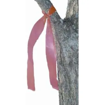 HME 150' Trail Marking Ribbon - Environmentally Safe Fluorescent Orange Rugged Weather-Resistant Hunting Tape