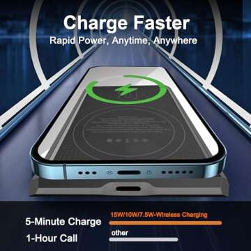 Magnetic Portable Charger Fast Charging Ultra-Slim Design