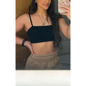 Aoxjox Women's Stylish Bandeau Sports Bras for Workouts