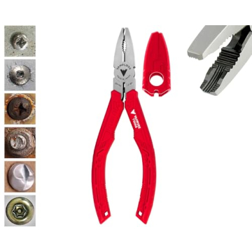 VAMPLIERS 6.25" Stripped Screw Extractor Pliers - Effortlessly Remove Stubborn Screws & Fasteners