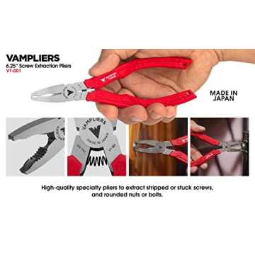 VAMPLIERS 6.25" Stripped Screw Extractor Pliers for All Users