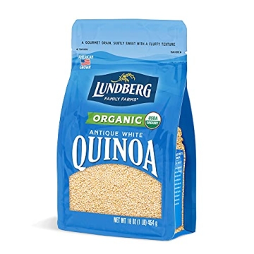 Lundberg Family Farms Organic Quinoa Antique White - Non-GMO, Gluten-Free, Vegan, Kosher (16 oz)