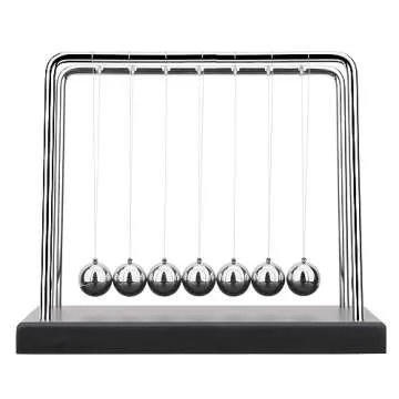 QLKUNLA Newton's Cradle Balance Balls Science Desktop Decoration