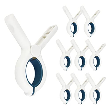 TRENDYSUPPLY 9 Pack Beach Towel Clips – Durable and Stylish Clamps for Essentials