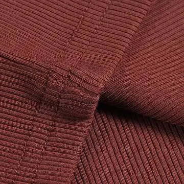 Artfish Women's Sleeveless Tank Top Form Fitting Scoop Neck Ribbed Knit Basic Cami Shirts Rust, L