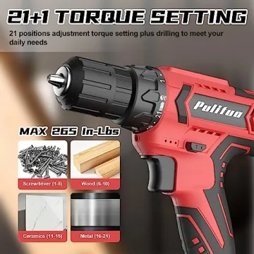 Discover PULITUO 20V Cordless Drill Set with Accessories