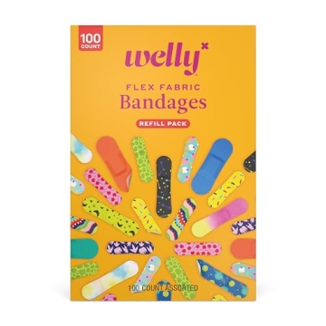 Welly Bravery Badge Bandages - 100 Count Assorted Colors
