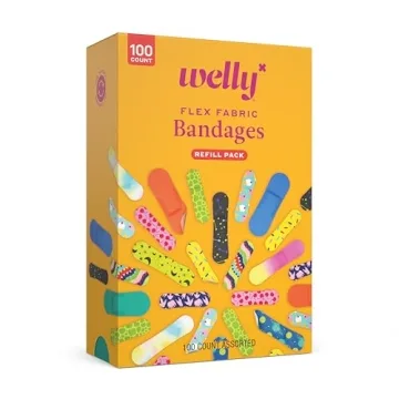 Welly Bravery Badge Bandages - 100 Count Assorted Colors