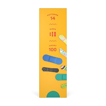 Welly Bravery Badge Bandages - 100 Count Assorted Colors