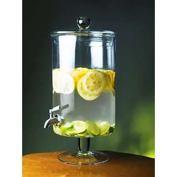 Elegant 7.5 Liter Glass Drink Dispenser for Entertaining