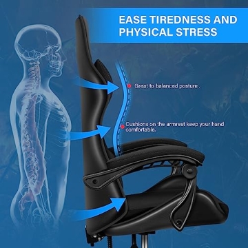 Ergonomic YSSOA Racing Gaming Chair - Adjustable Comfort