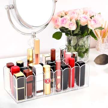 Hedume Acrylic Lip Gloss Holder - 24 Space Organizer