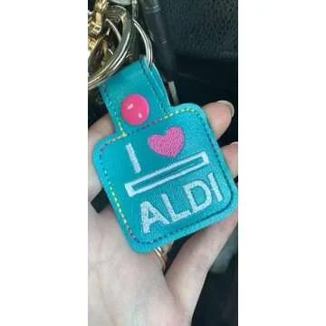 Stylish Aldi Quarter Holder Keychain, Convenient & Handmade