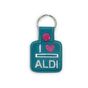 Stylish Aldi Quarter Holder Keychain, Convenient & Handmade