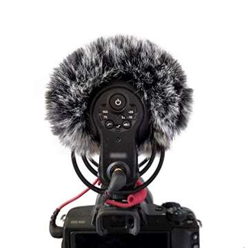 SUNMON Mic Furry Windscreen, VMP+ Deadcat Windshield Compatible with Rode VideoMic Pro+ Plus Camera Microphone
