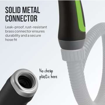 Best 8-Pattern Garden Hose Nozzle with Thumb Control